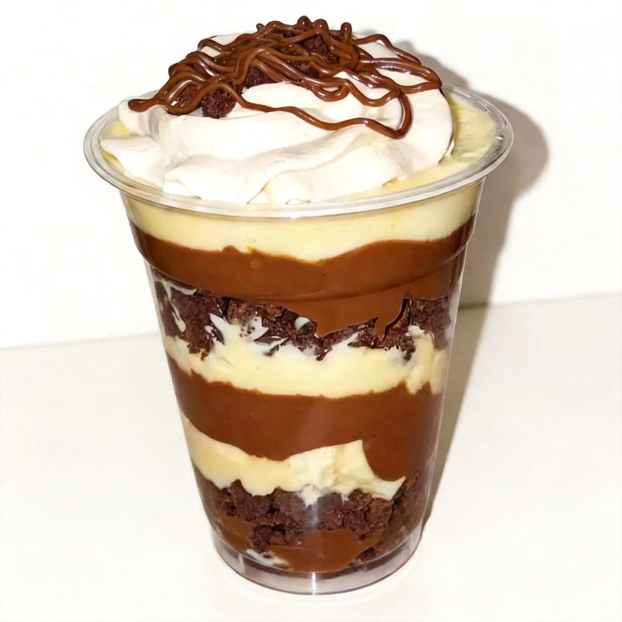 Brownie, Brigadeiro Branco, Mousse De Nutella, Coberto Por Nutella 250 ml