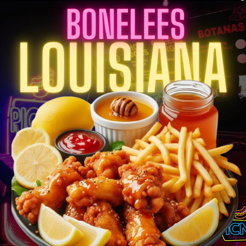 Boneless Lousiana con papas fritas