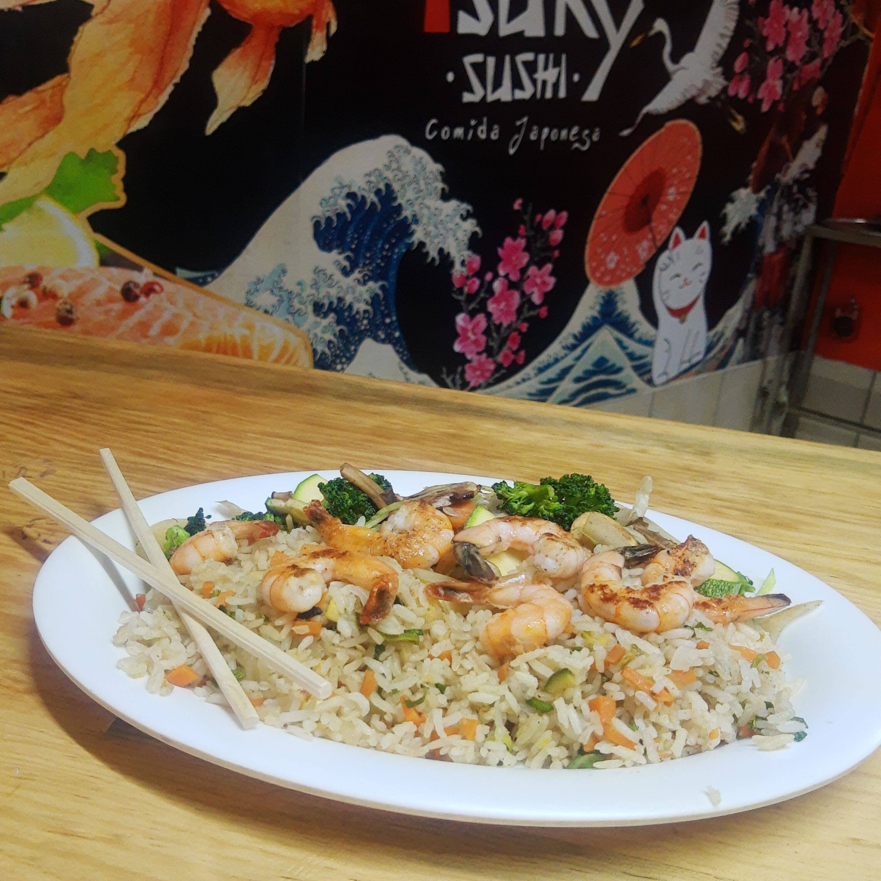 Tepanyaki de camarón