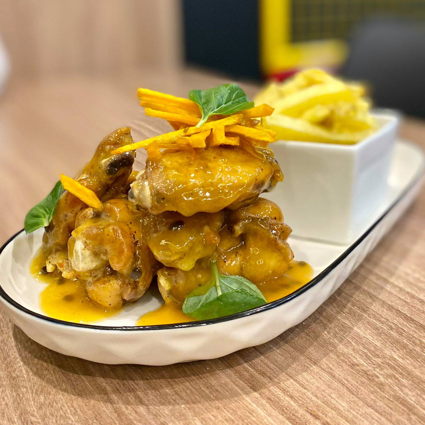 Alitas en Salsa Maracuya