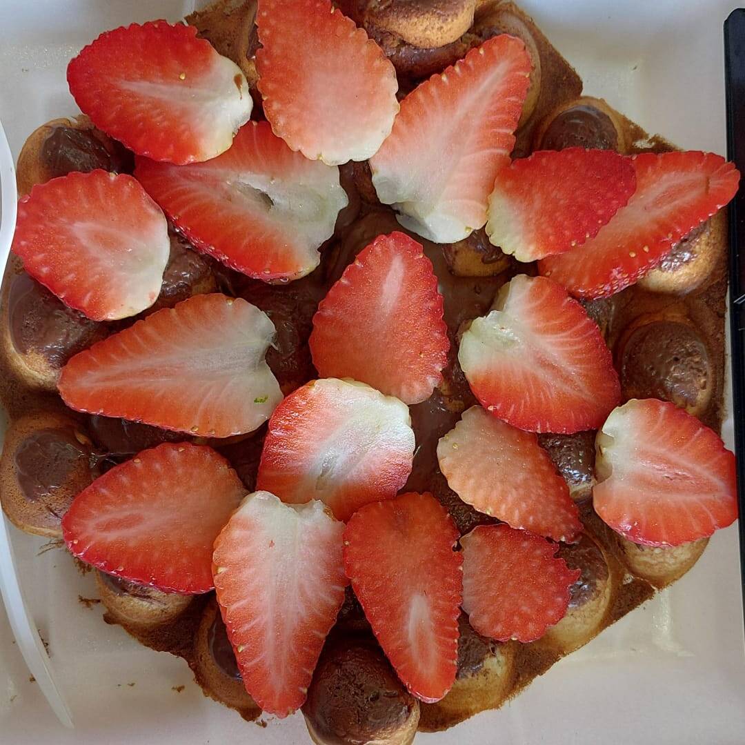 WAFLE CON FRESA NUTELA
