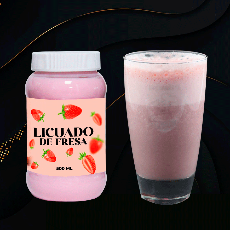 Licuado De Fresa 500 ml