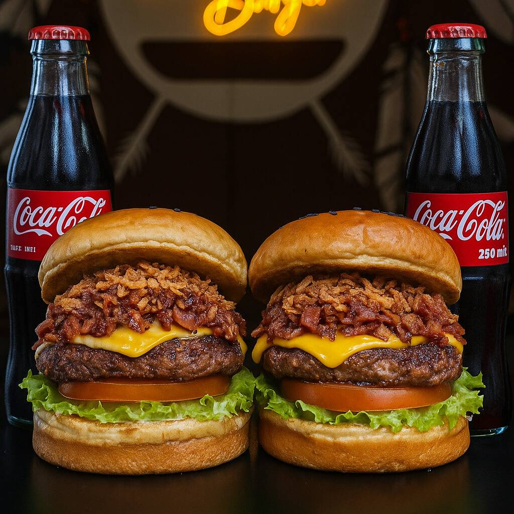 2 Ham. MOTILONA JR + 2 Coca Cola 250 Ml