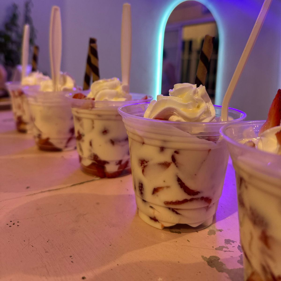 Fresas con crema