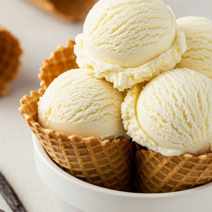 Helado de vainilla