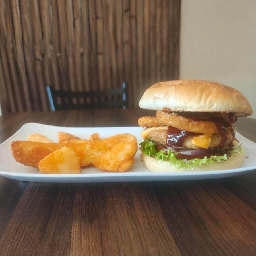 Pollo con Aros + Papas