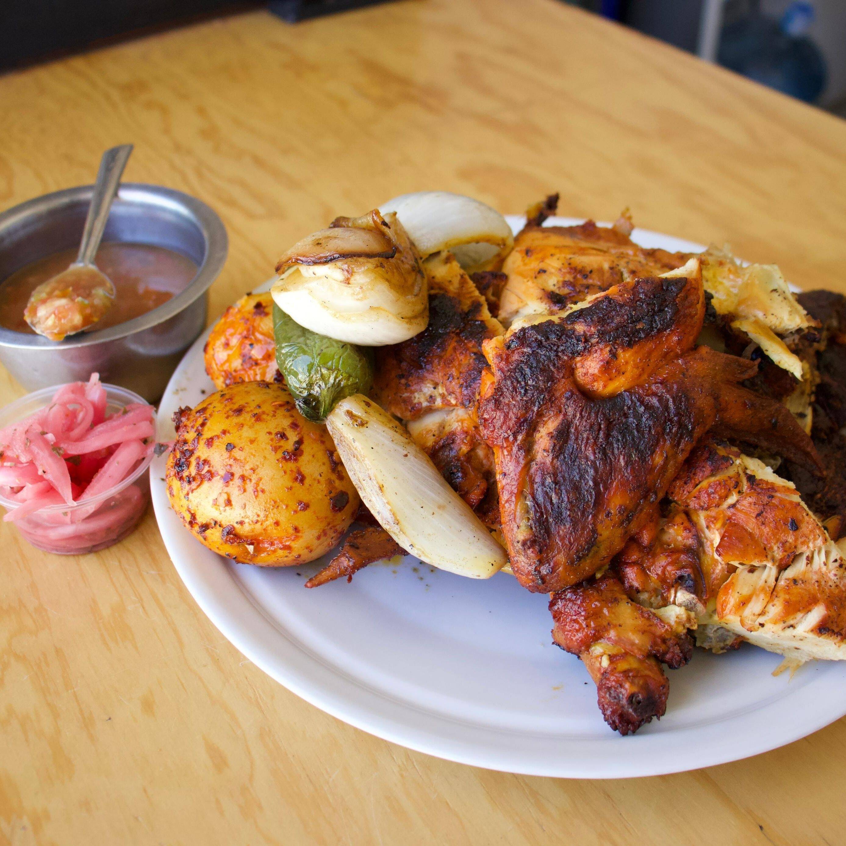 1/2 POLLO GRANDE ASADO AL CARBON