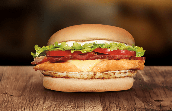 Filé de frango suculento (aprox. 85g in natura), muçarela derretida, bacon crocante, ovo, alface americana e tomate fresco. Finalizado com maionese do seu jeitinho. Pronto para vencer a sua fome!