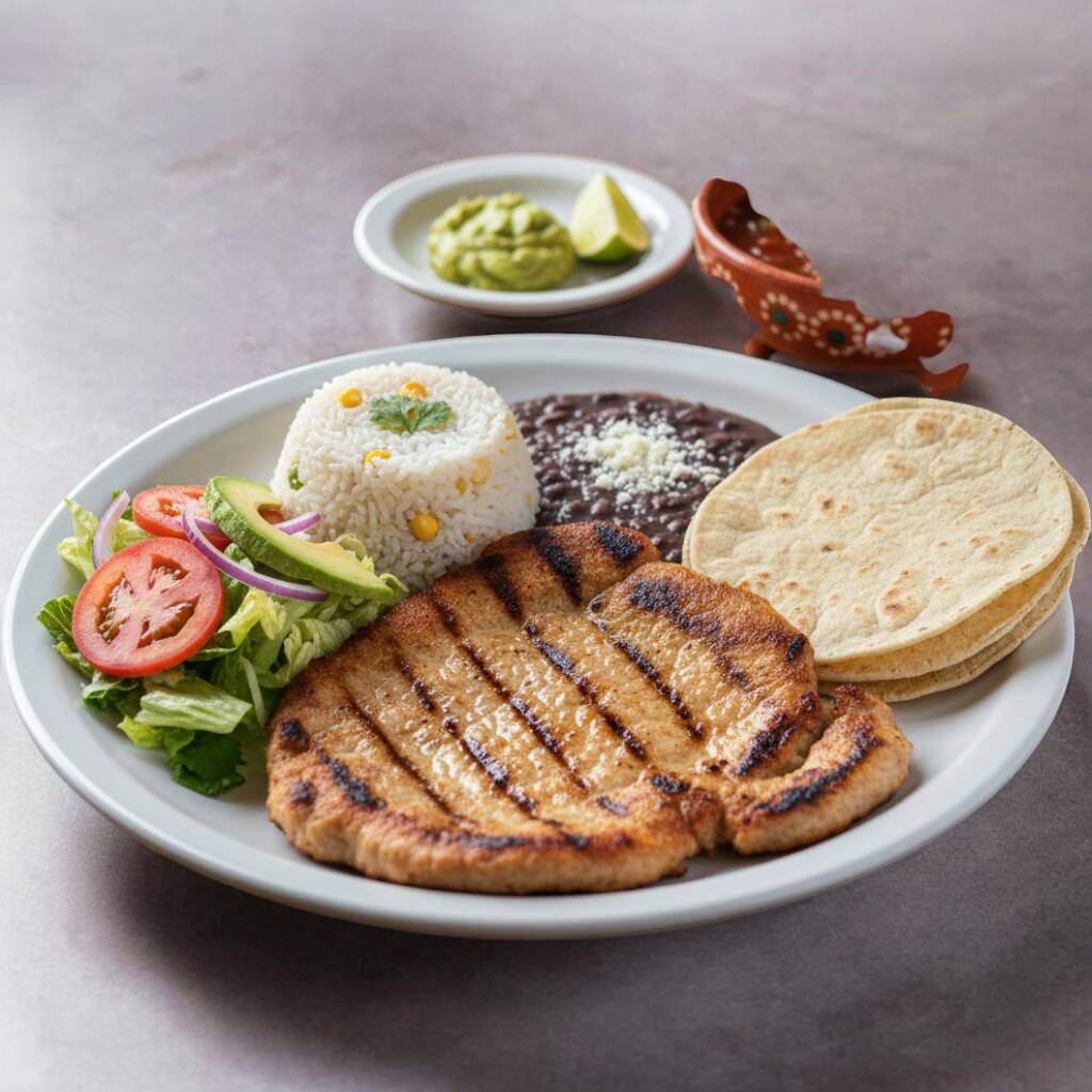 Puerco a la plancha orden completa