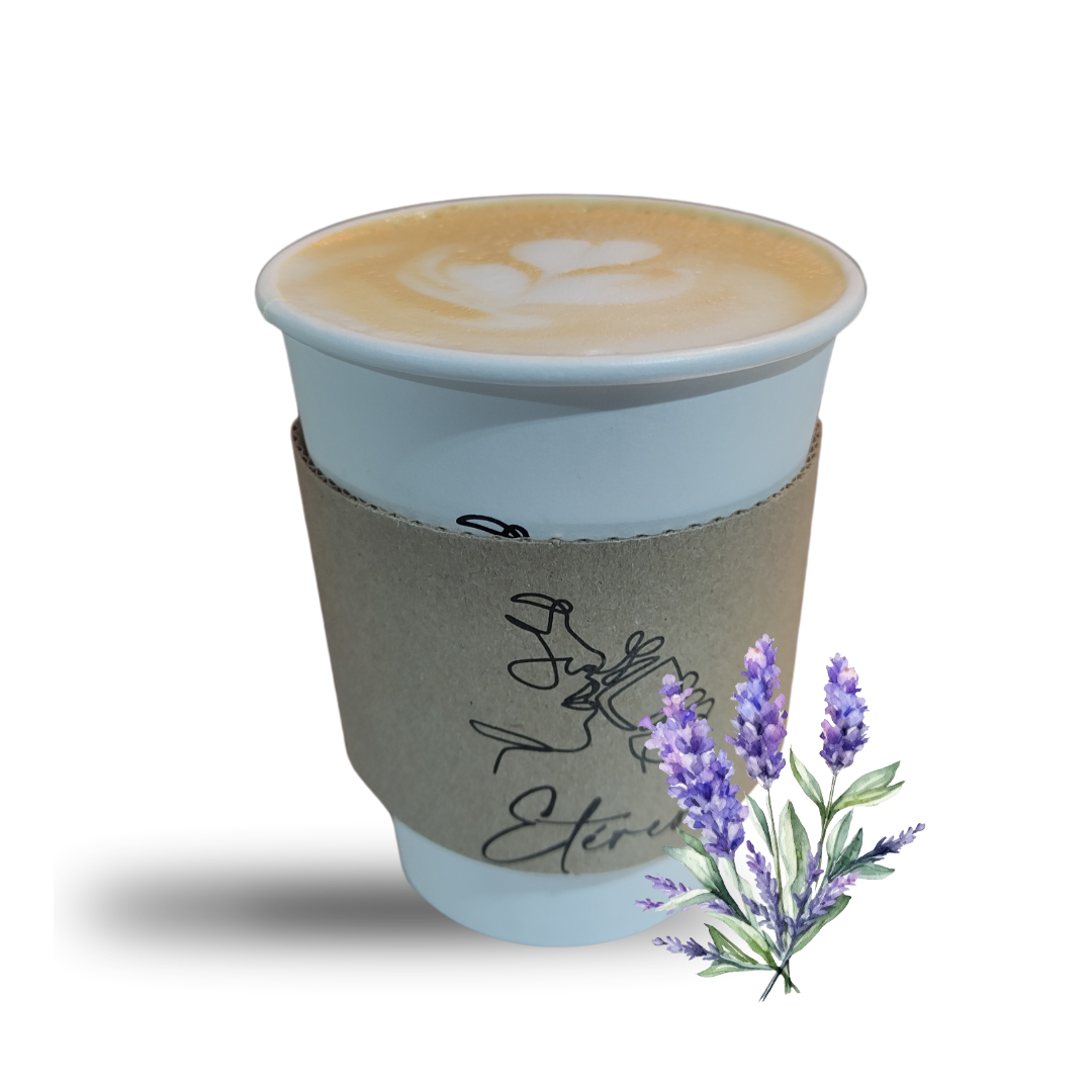 Lavanda Latte Caliente 12 Oz