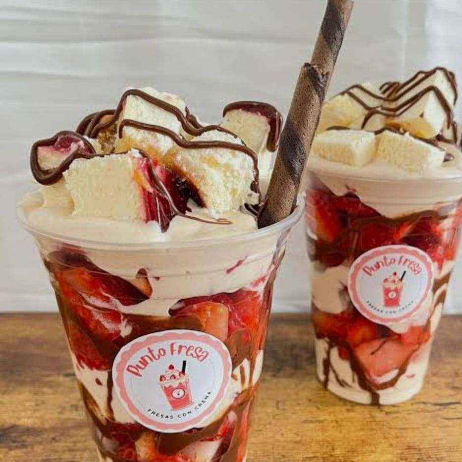 FRESAS CON CREMA 1Lt