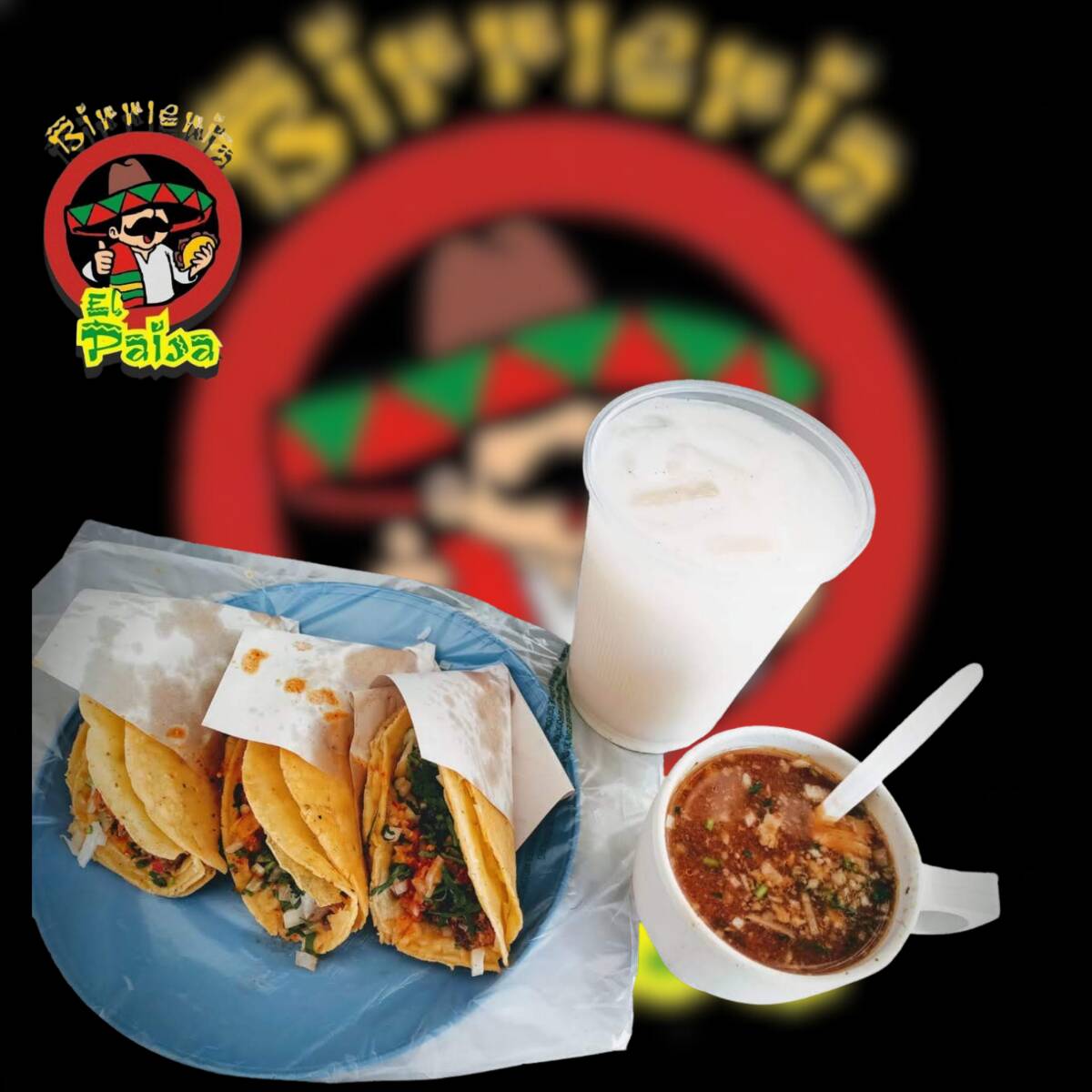 3 Tacos, Consome y Agua