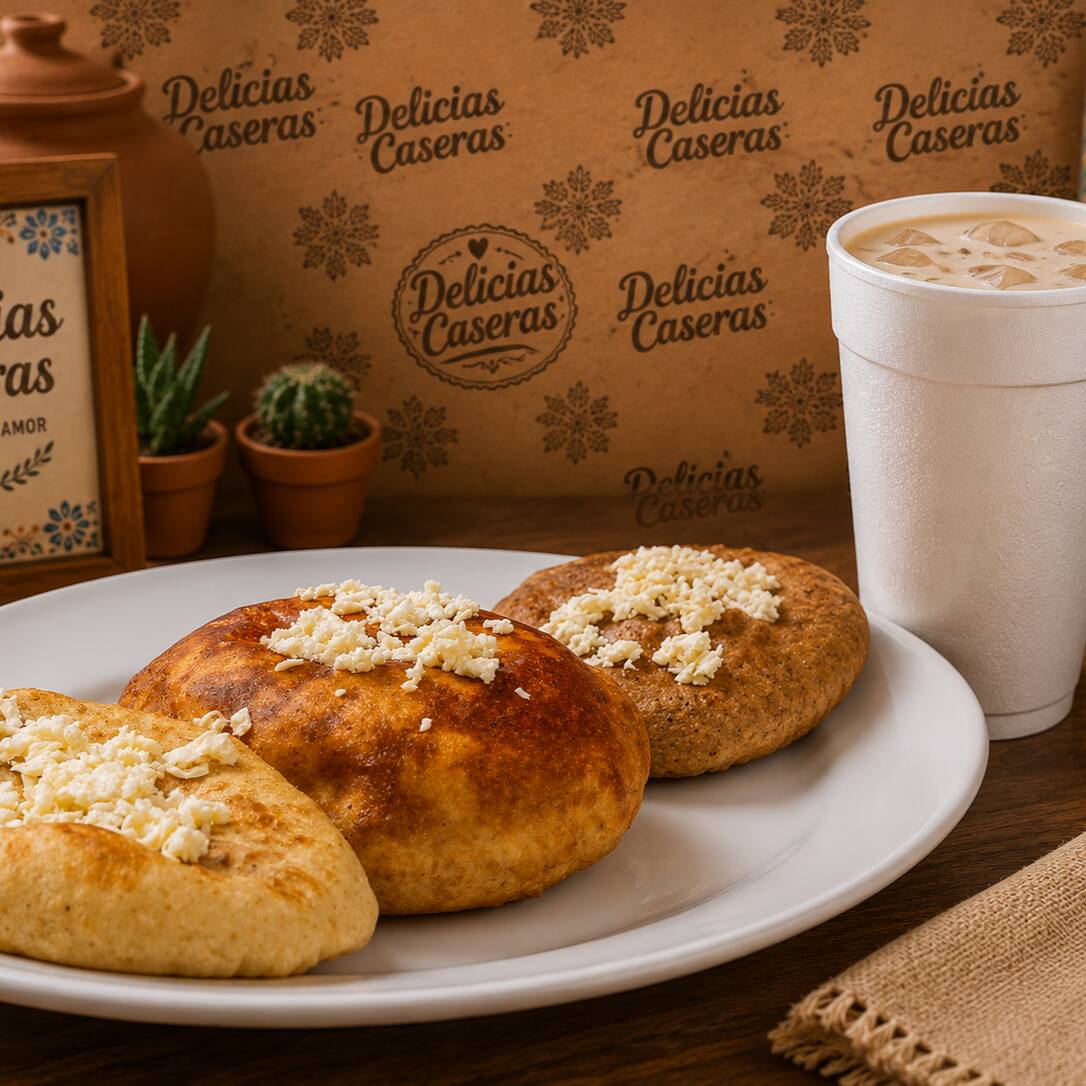 Combo de 3 Gorditas y Agua del Día