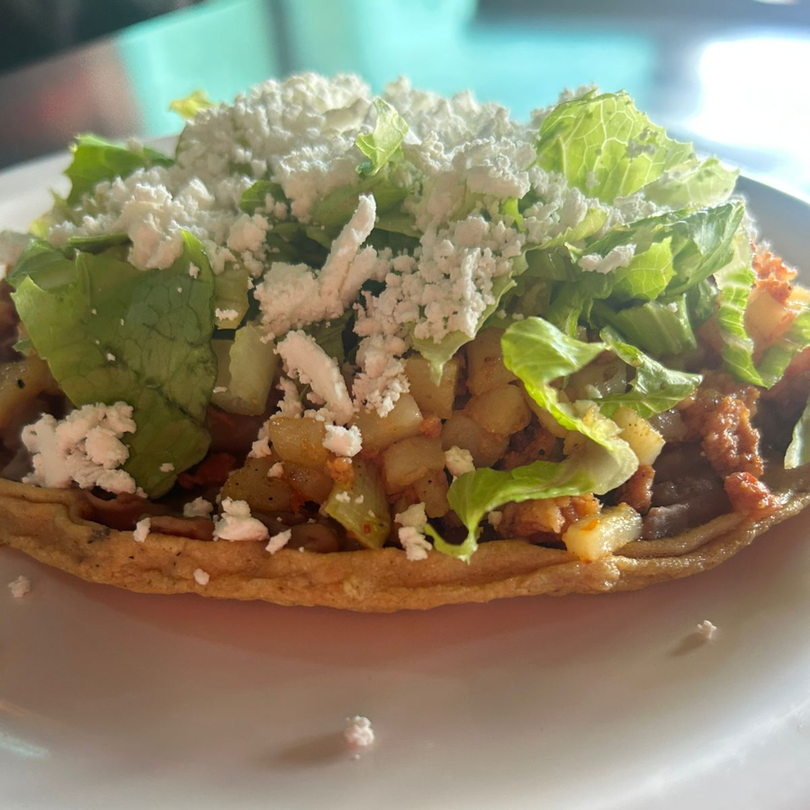 Sope de papas con chorizo