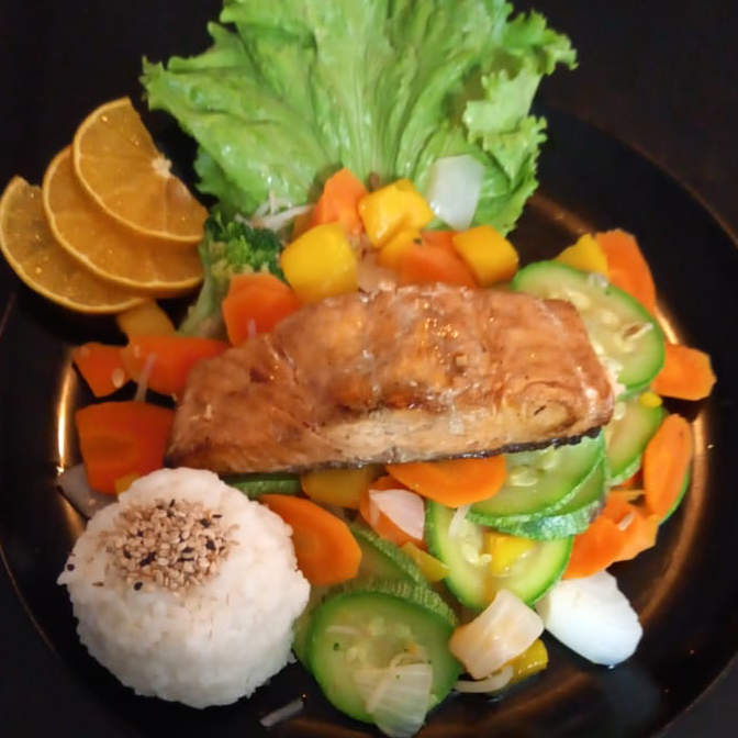 Teppayaki de salmón