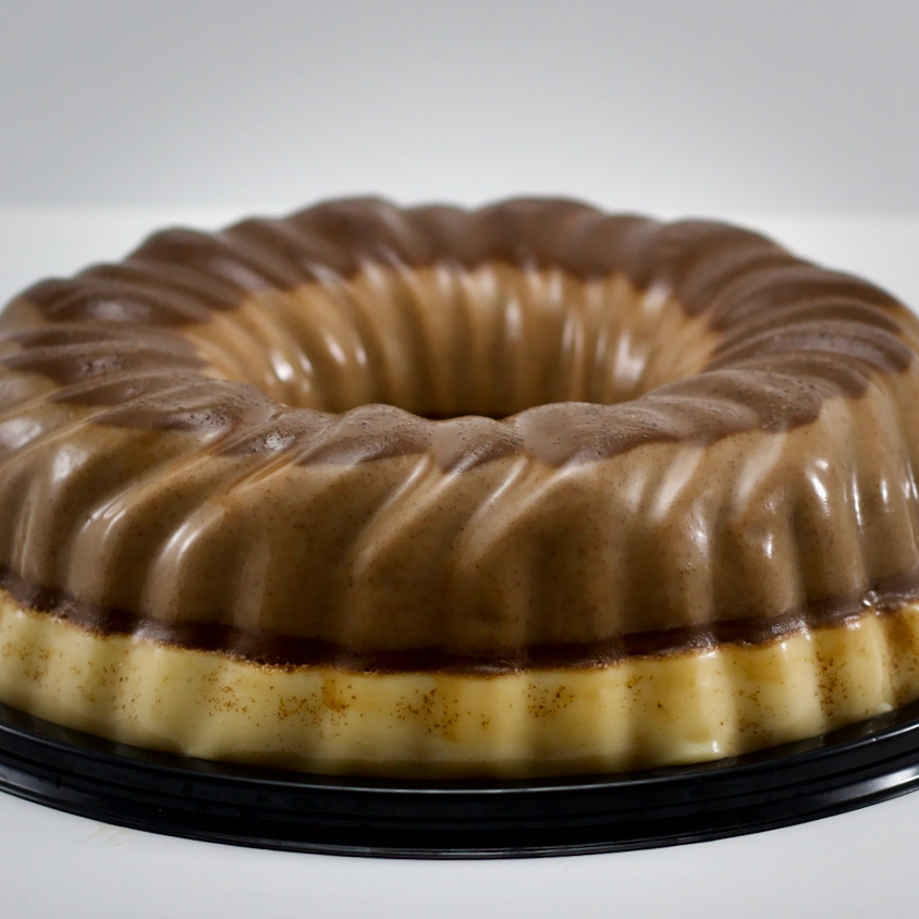 Gelatina de chocolate.