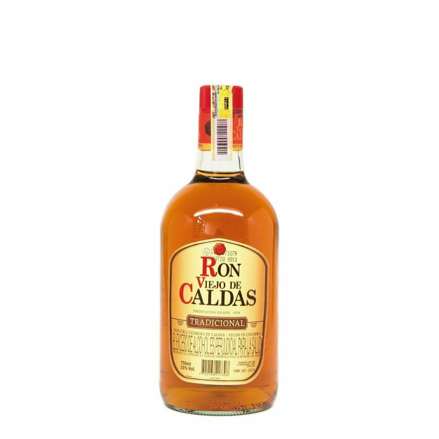 Ron viejo de caldas Botella 750 ml