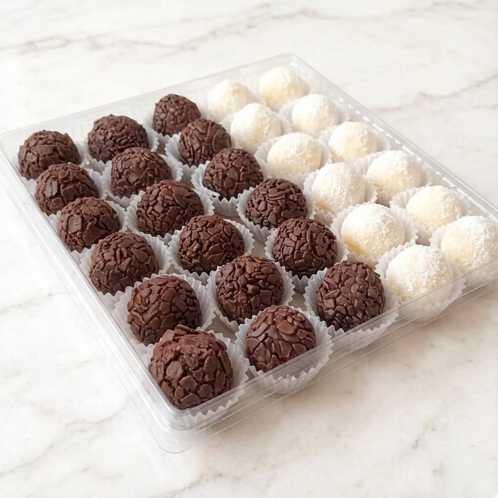 Contém 12 docinhos. 20 salgados misto refri lata