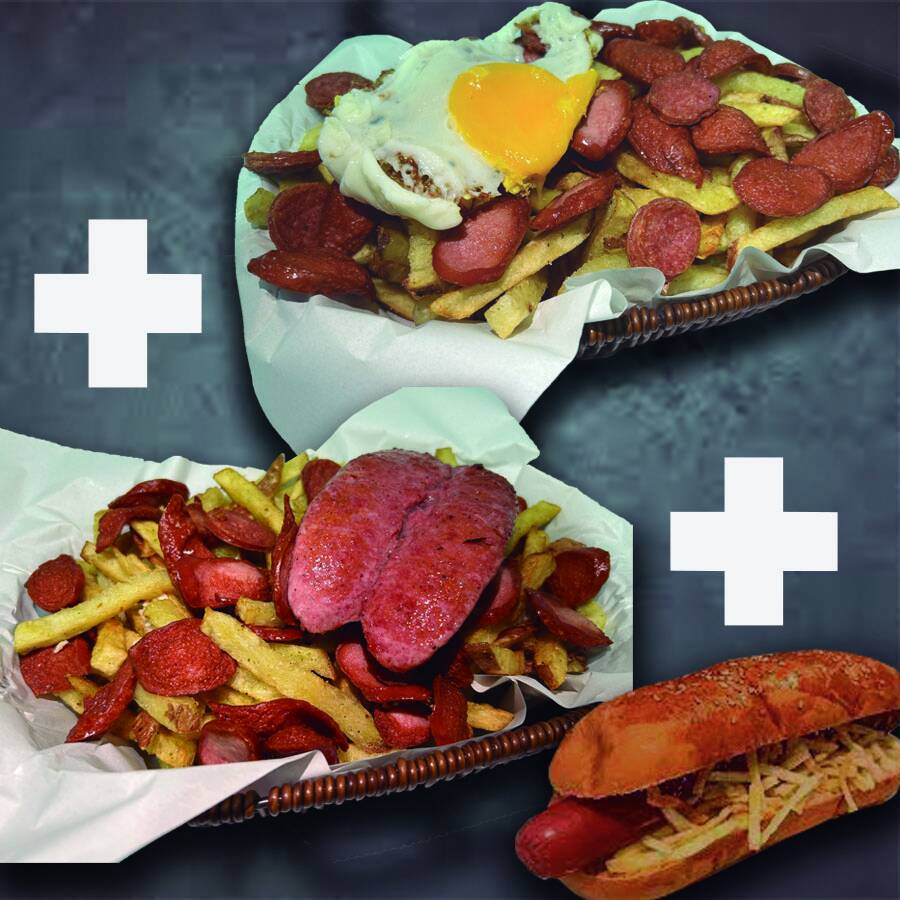Triple Chorizo + Salchipapón