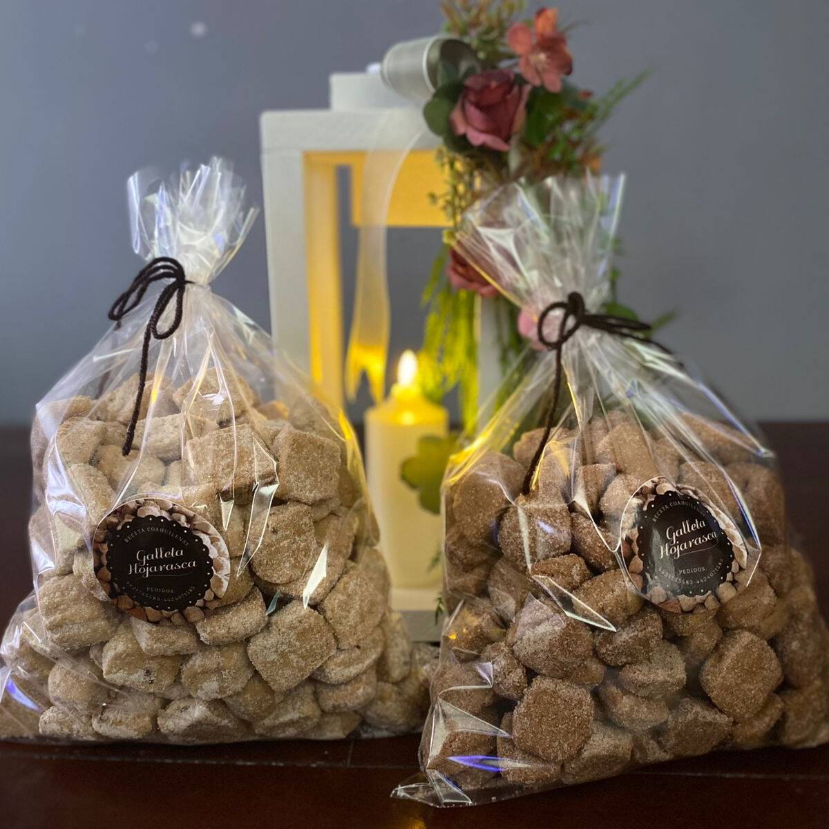 Bolsita de galletas hojarasca sabor nuez 100gr