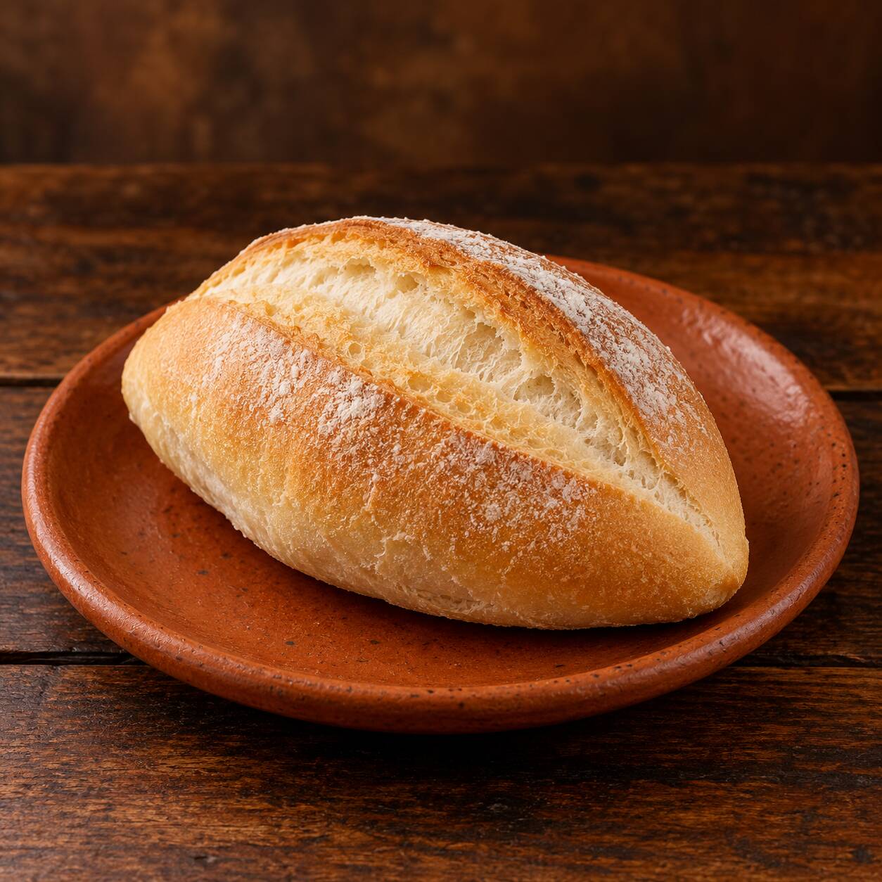 Pieza de Pan Blanco