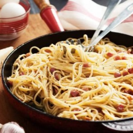 SPAGHETTI FETTUCCINE CARBONARA