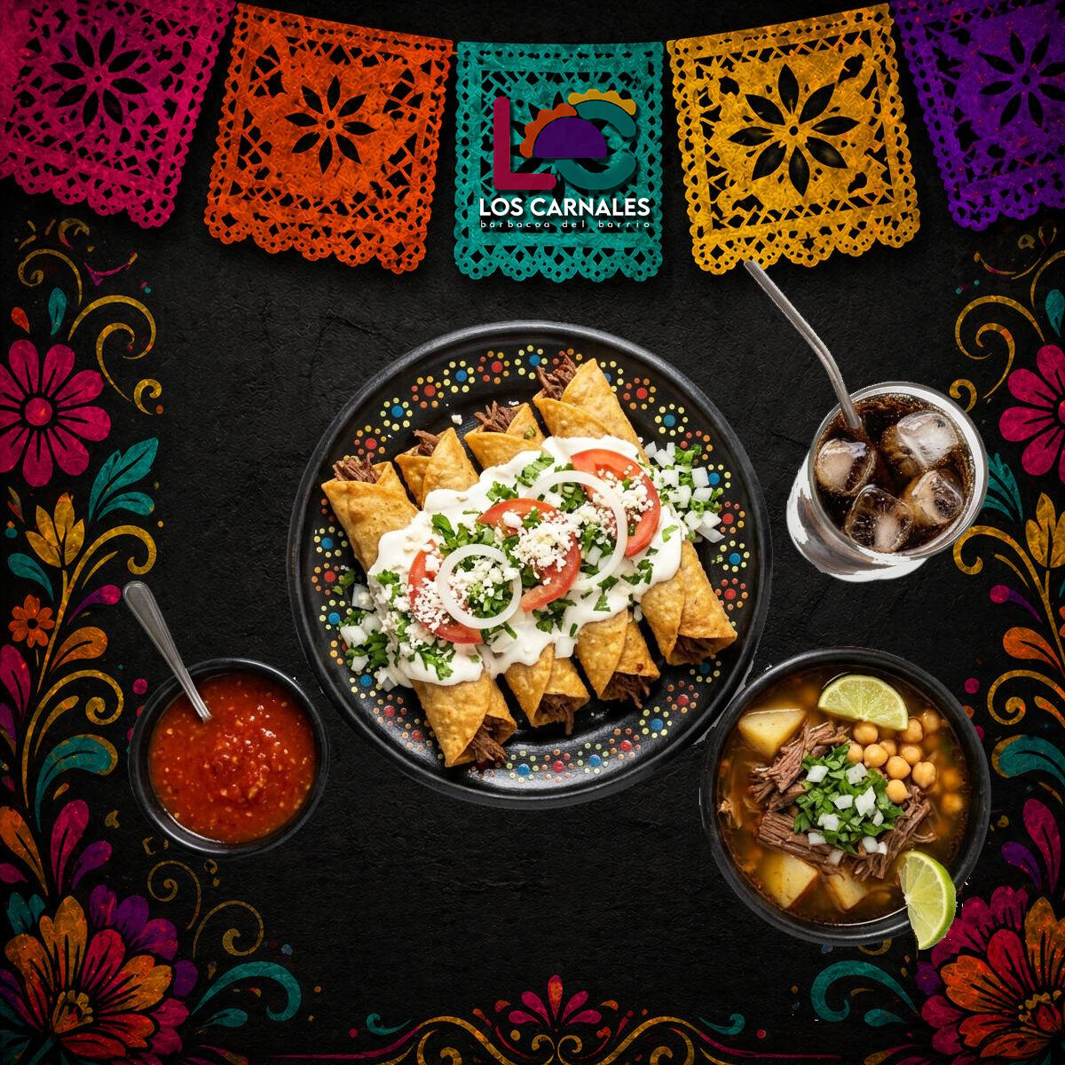 Flautas de barbacoa