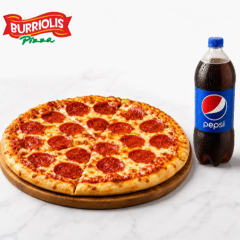 Combo Futbolero 1 Pizza de Pepperoni más 1 Pepsi 2