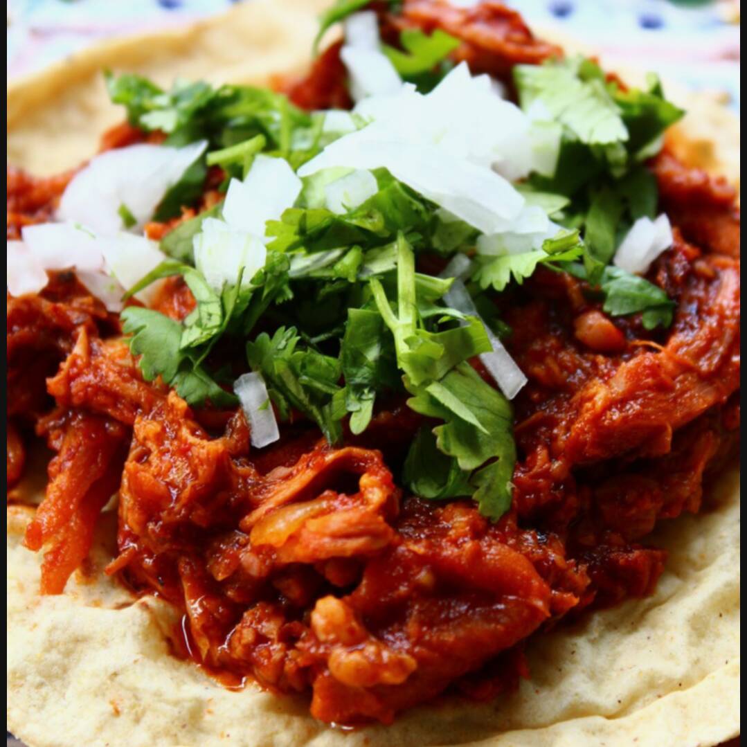 Taco de chicharrón (delicioso) 😋