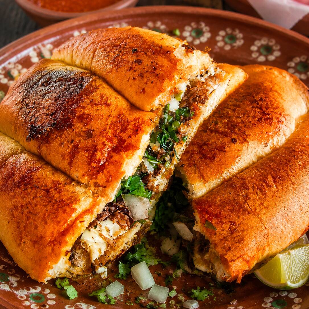 Torta de birria