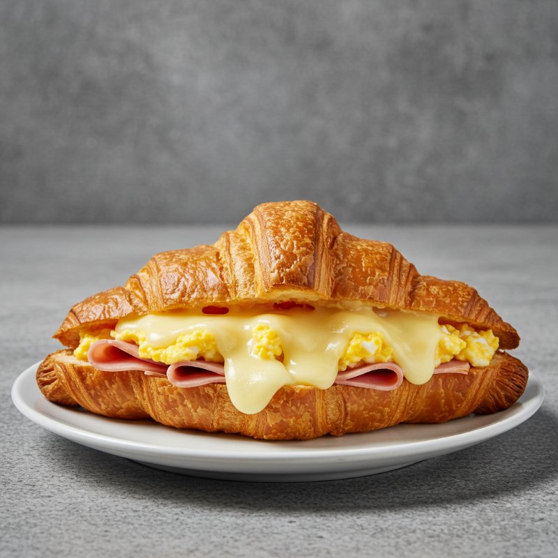 Ham & Cheese Egg Croissant