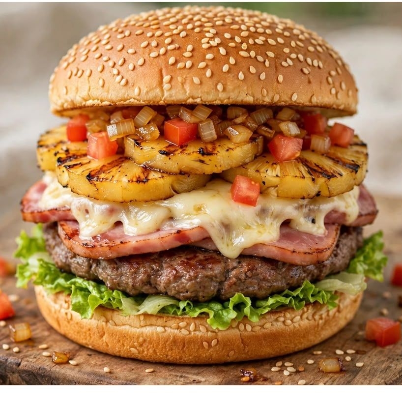 Hamburguesa Hawaiana