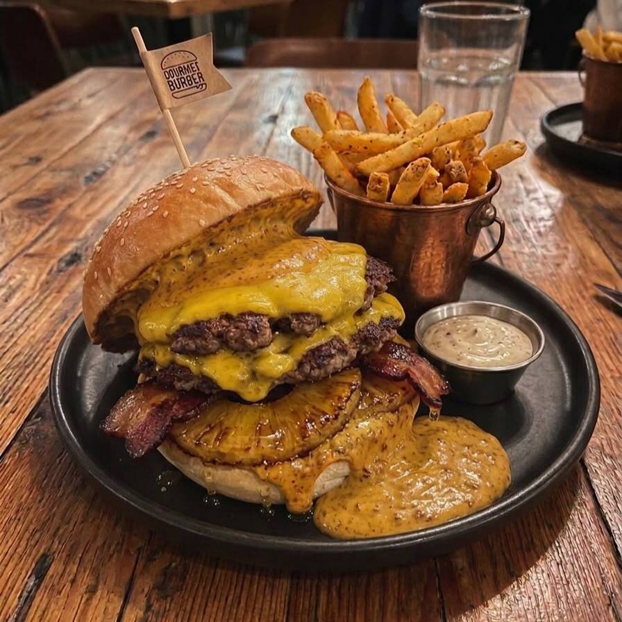 Honey Smoke Burger 🍍🔥