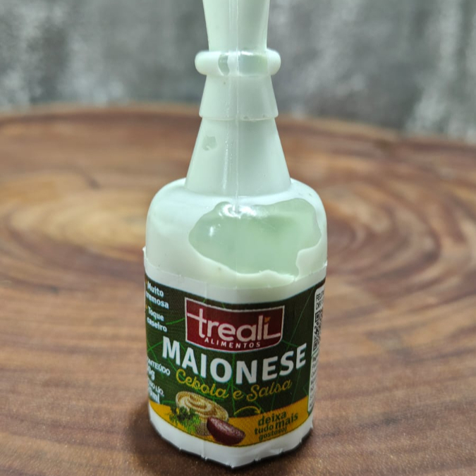 Bisnaguinha De Maionese Verde Sabor Cebola E Salsa, Super Deliciosa Para Degustar Com Sua Piza Quantidade: 30g