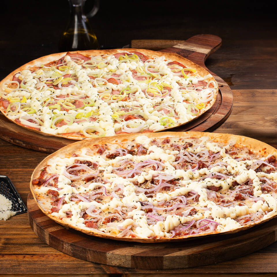 Na compra de 1 Pizza Grande a segunda Pizza grande sai por R$29,90!