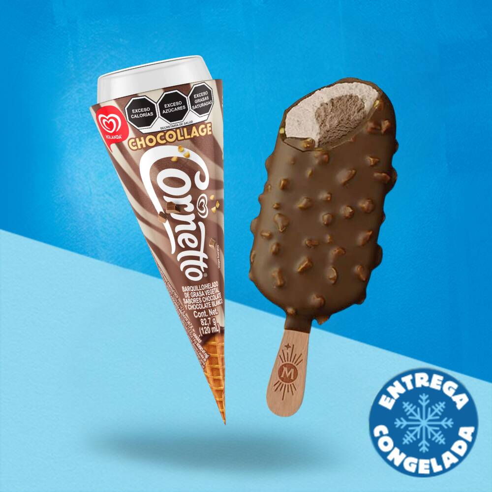 1 Cornetto Chocollage + 1 Magum Bliss