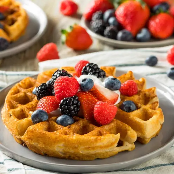 Waffle de Avena Casero