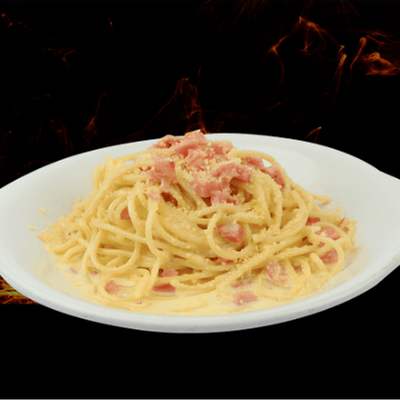 Pasta a la Carbonara Media Orden