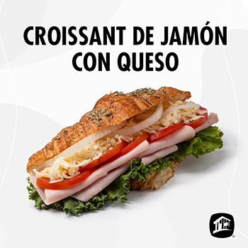 Croissant De Jamón de Pavo y Queso Manchego