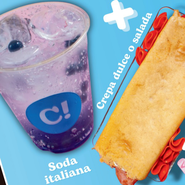 1 Crepa y 1 Soda Italiana