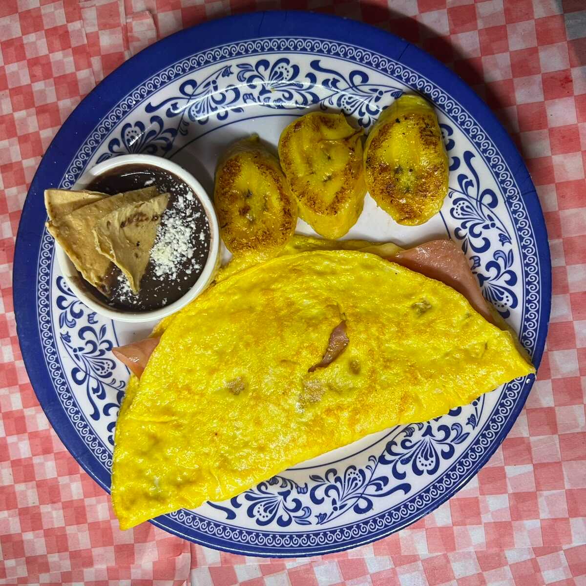 Omelette de Jamón y Queso