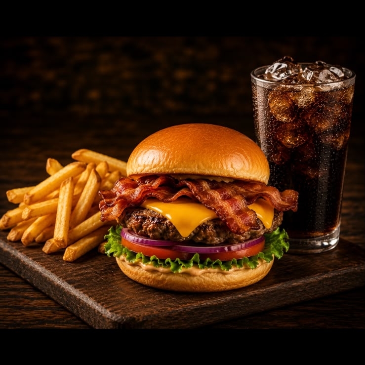 COMBO BURGER CON TOCINO