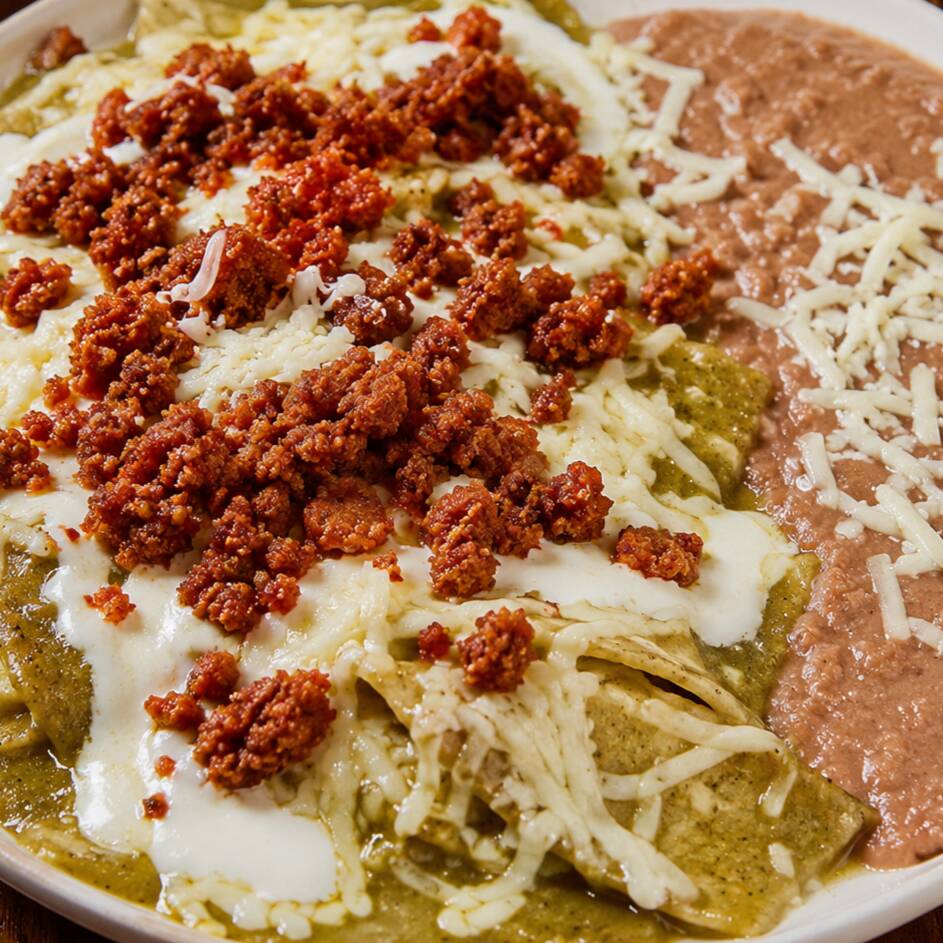 Chilaquiles Verdes de Longaniza