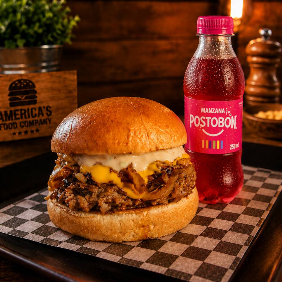 Cheddar Bacon Deluxe + Gratis Gaseosa 250 Ml