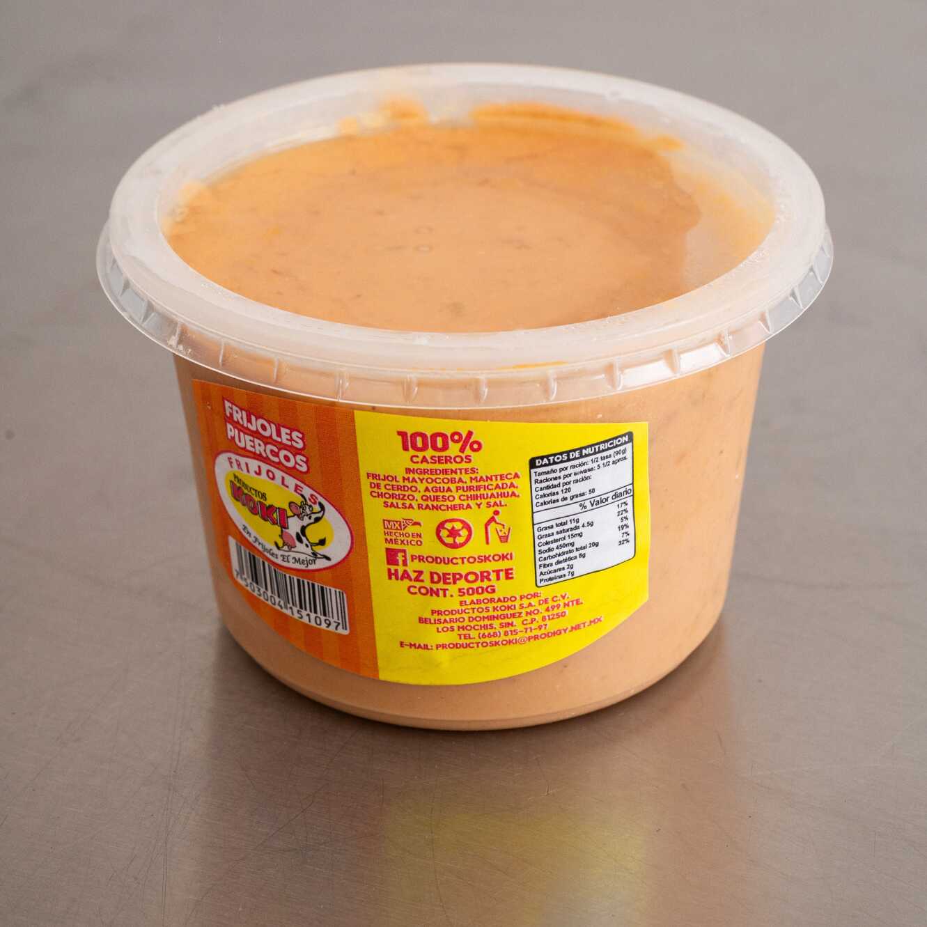 1/2 LT DE FRIJOLES PUERCOS