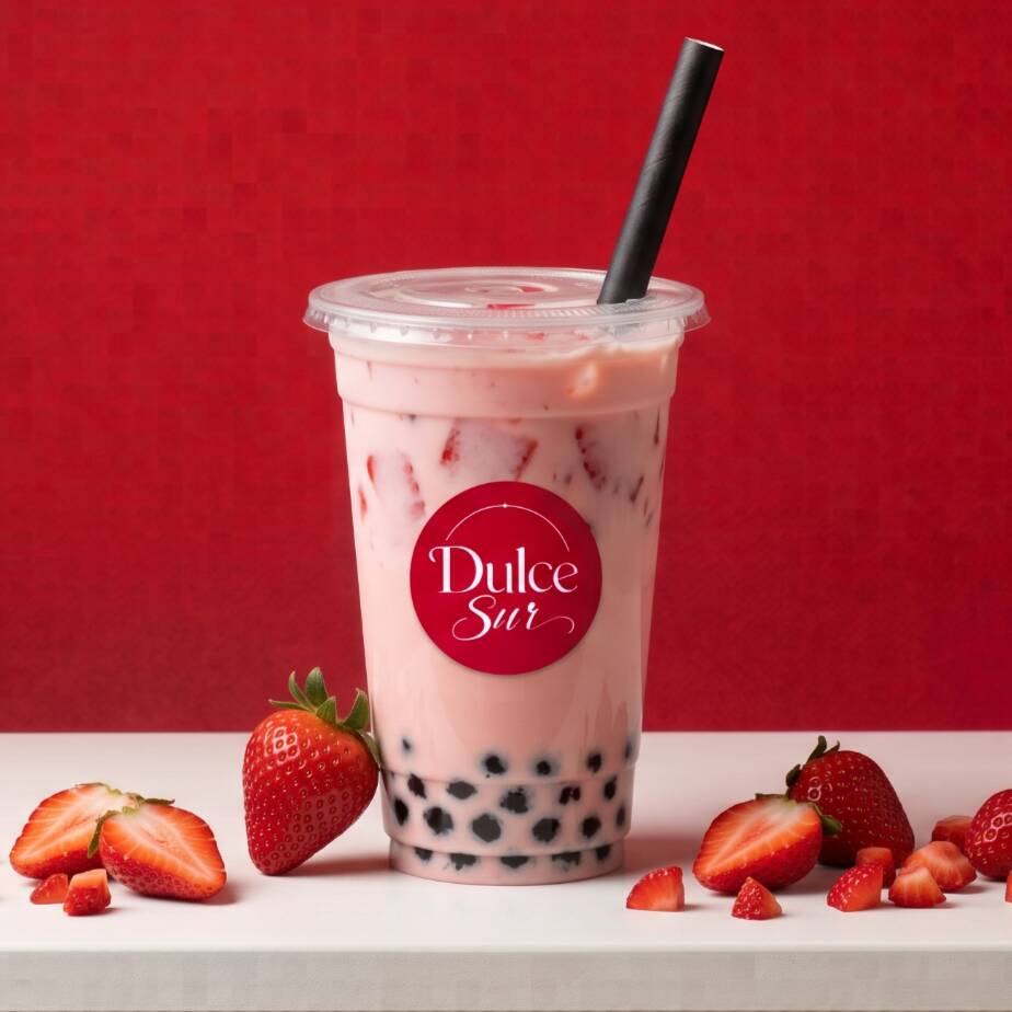 Fresas con Crema Milk Tea
