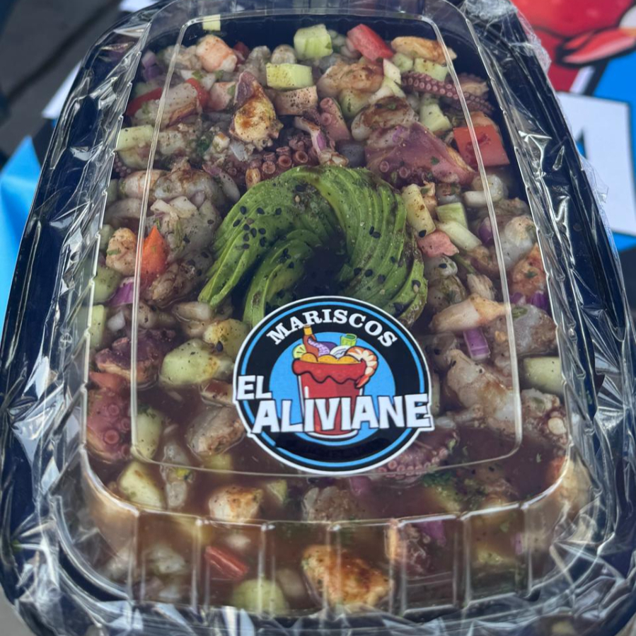 Aguachile Camarón con Pulpo