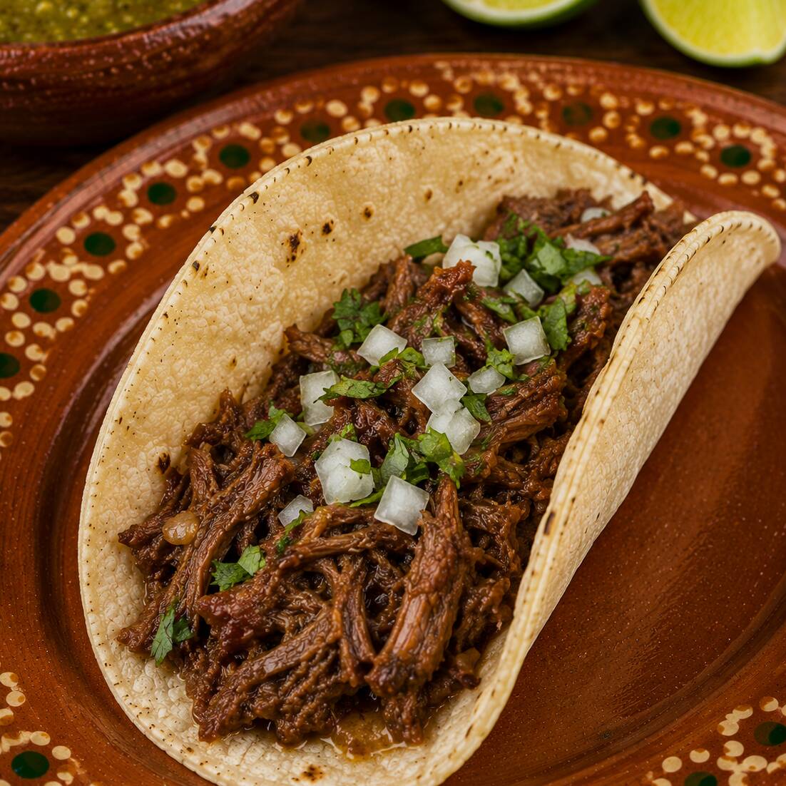 Pza. Tacos Maiz Barbacoa Mixta