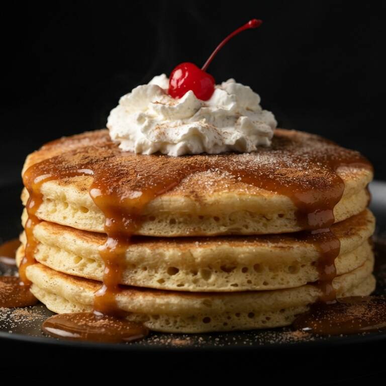 Pancakes Churro Cajeta