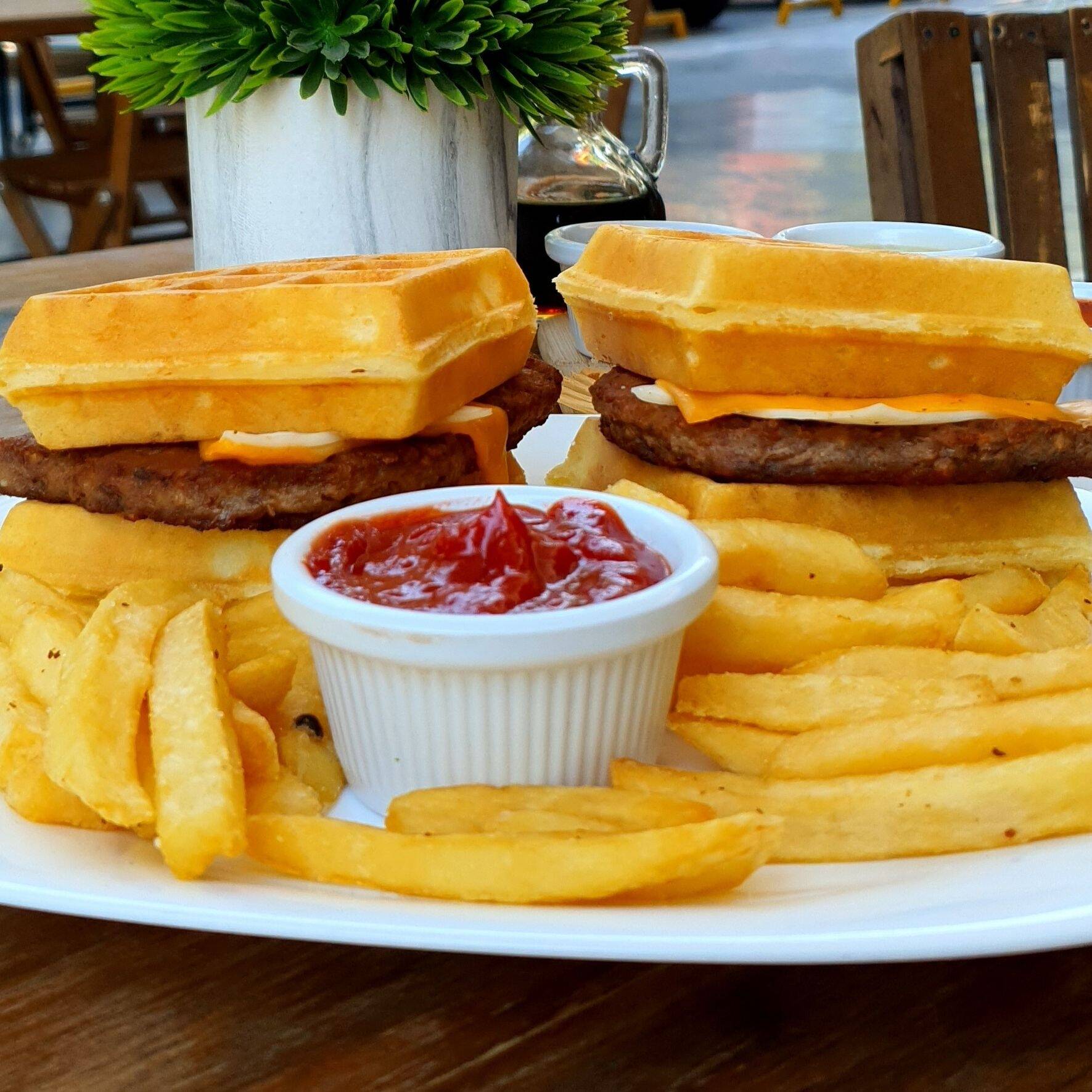 Burger Waffle